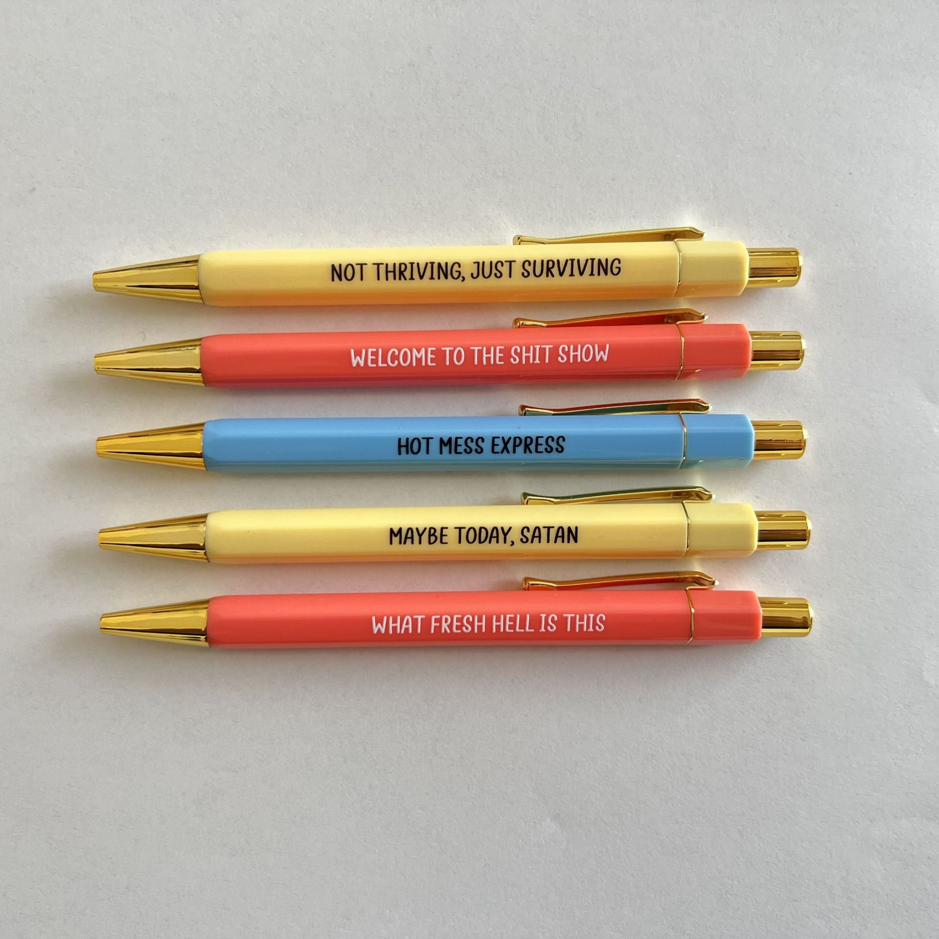 Wholesale Plastic Welcome To The Shit Show Fun Pen Set